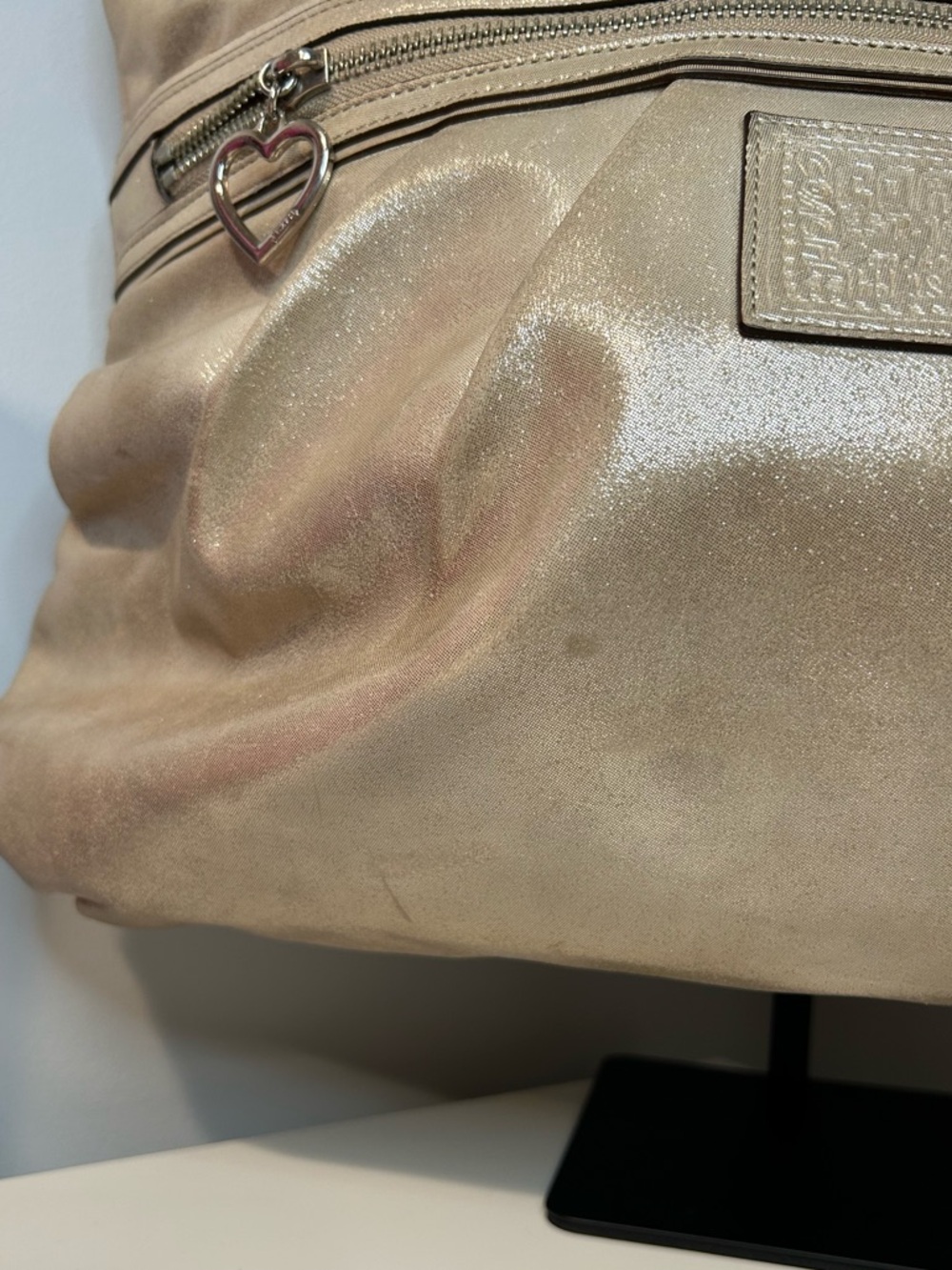 Coach Poppy Era Metallic Shoulder Bag Champagne Gold with Hang Tags 2012 - Picture 10 of 13